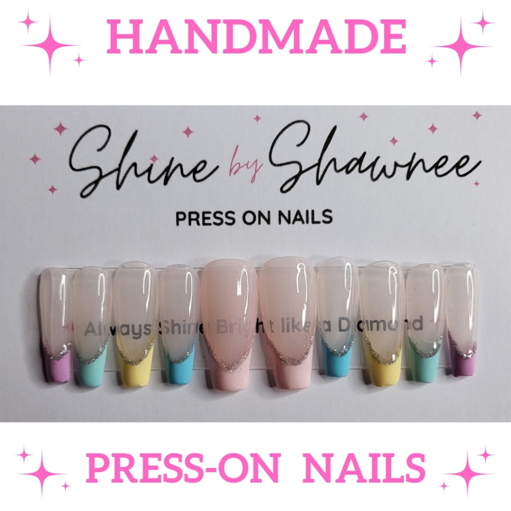 Handmade Luxury Press-On Nails | Sturdy & Reusable | SPRING FLING